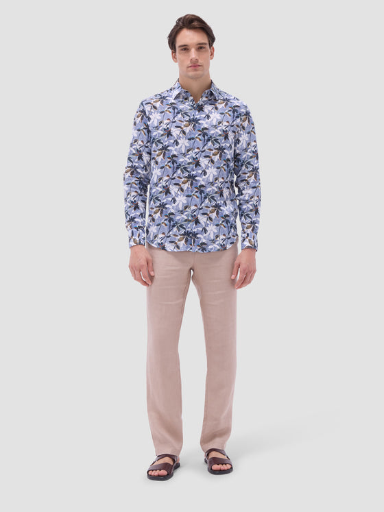 Bugatchi - Julian - Chemise de lin manches longues florale