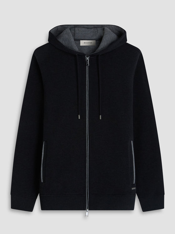 Bugatchi - Cardigan zip à capuchon