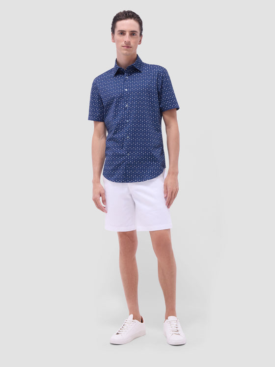 Bugatchi - Miles - Chemise motif phares manches courtes OOOHCOTTON©