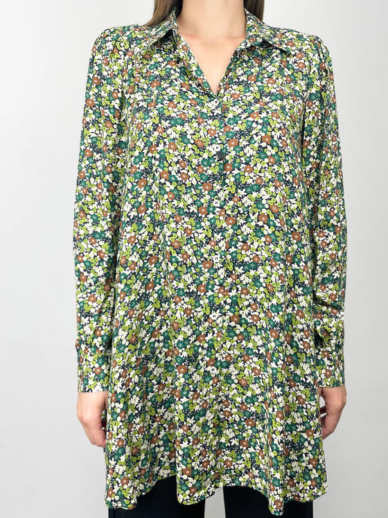 VLT's by Valentina's - 603 - Blouse florale manches longues de viscose - LE CAPITAINE D'A BORD