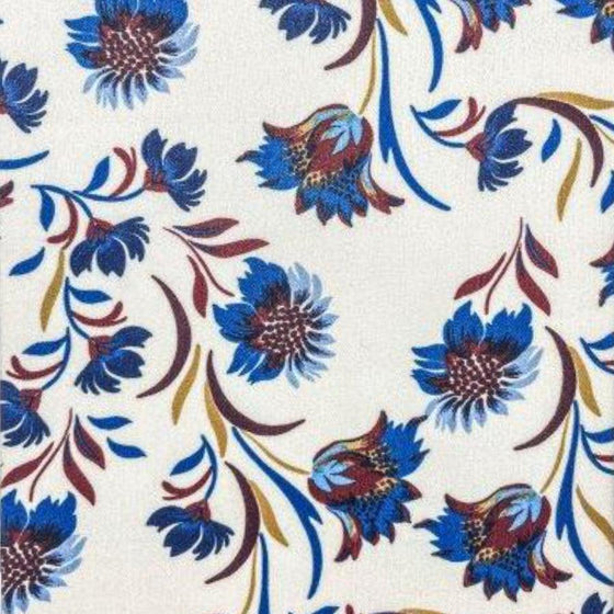 VLT's by Valentina's - 616 - Blouse florale manches longues de viscose - LE CAPITAINE D'A BORD