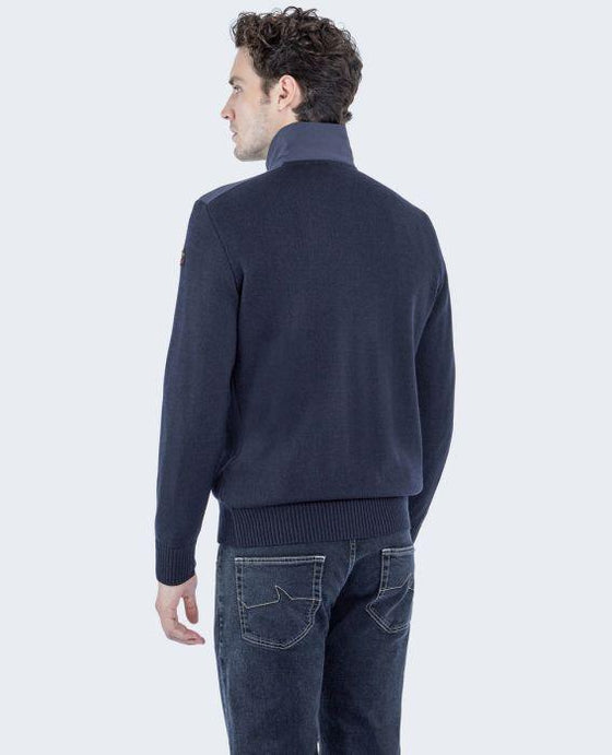 Paul & Shark - Col zip de laine avec appliqués de nylon - LE CAPITAINE D'A BORD