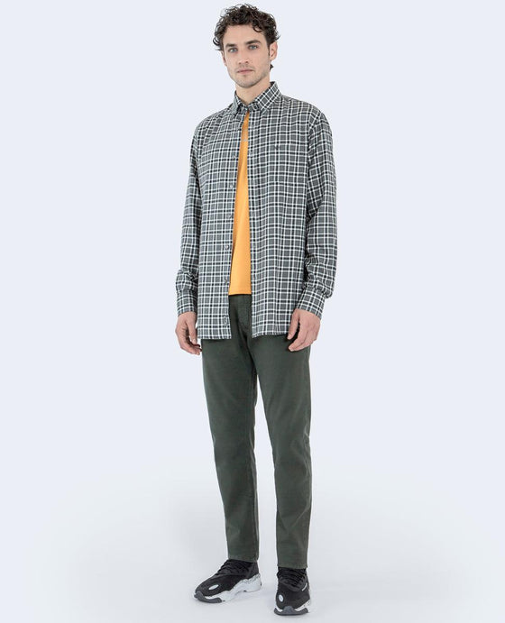 Paul & Shark - Chemise de flanelle de coton à carreaux - LE CAPITAINE D'A BORD