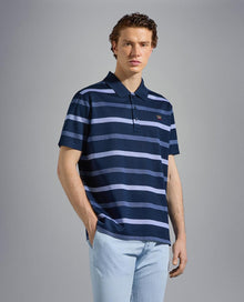  Paul & Shark - Polo rayé manches courtes coton piqué - LE CAPITAINE D'A BORD