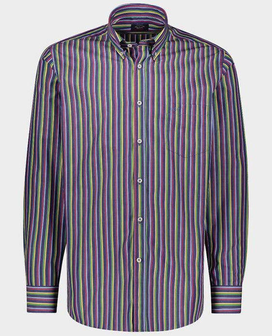 Paul & Shark - Chemise manches longues à rayures - LE CAPITAINE D'A BORD