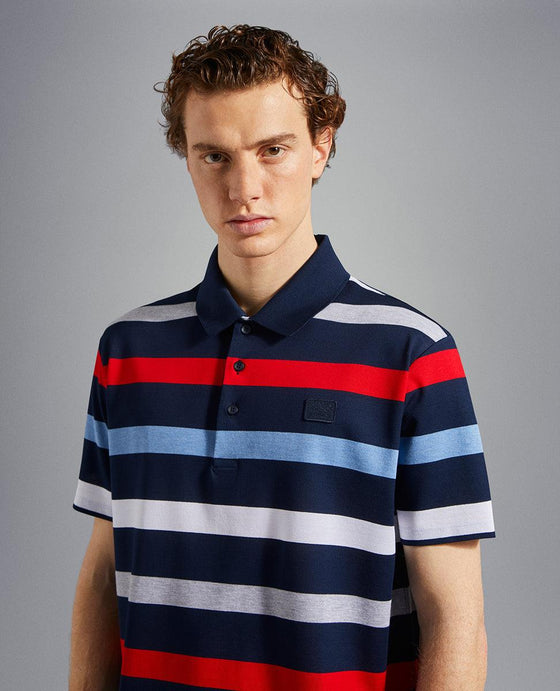 Paul & Shark - Polo rayé manches courtes coton piqué - LE CAPITAINE D'A BORD