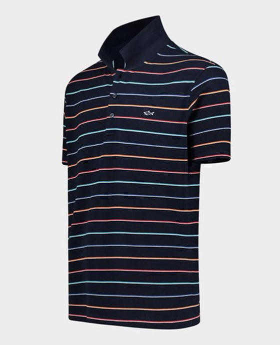 Paul & Shark - Polo rayé manches courtes coton piqué - LE CAPITAINE D'A BORD