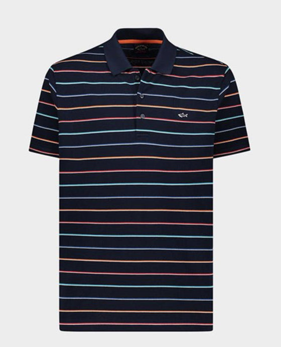 Paul & Shark - Polo rayé manches courtes coton piqué - LE CAPITAINE D'A BORD