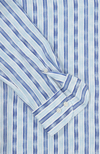 Paul & Shark - Chemise manches longues à rayures de lin - J Fit - LE CAPITAINE D'A BORD