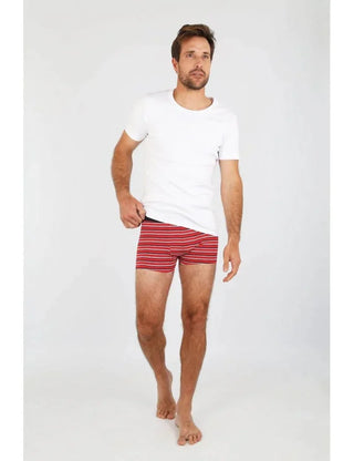 Armor-Lux - Boxer rayé de coton extensible - LE CAPITAINE D'A BORD