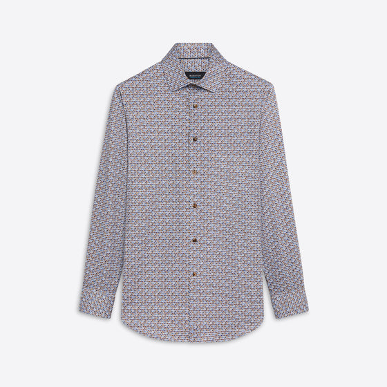 Bugatchi - Chemise manches longues à pois OoohCotton® - LE CAPITAINE D'A BORD