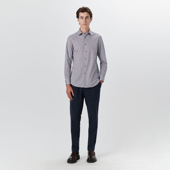 Bugatchi - Chemise manches longues à pois OoohCotton® - LE CAPITAINE D'A BORD