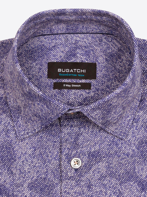 Bugatchi - Chemise manches longues à pois OoohCotton® - LE CAPITAINE D'A BORD