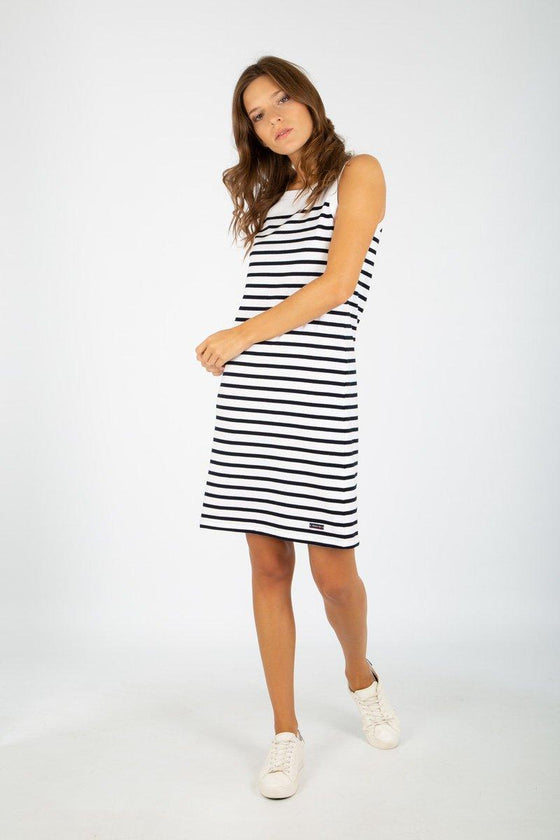 Armor-Lux - Belle-Île - Robe débardeur rayée de coton épais - LE CAPITAINE D'A BORD