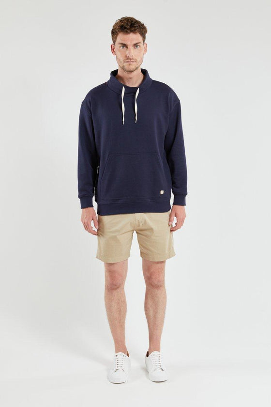 Armor-Lux - Chandail col montant uni pour homme - LE CAPITAINE D'A BORD