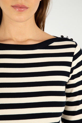 Armor-Lux - Erquy - Marinière coton extensible pour femme - LE CAPITAINE D'A BORD