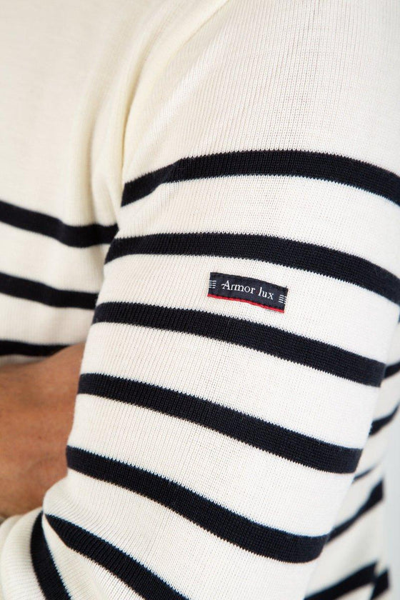 Armor-Lux - Goulenez - Pull rayé de laine merinos - LE CAPITAINE D'A BORD