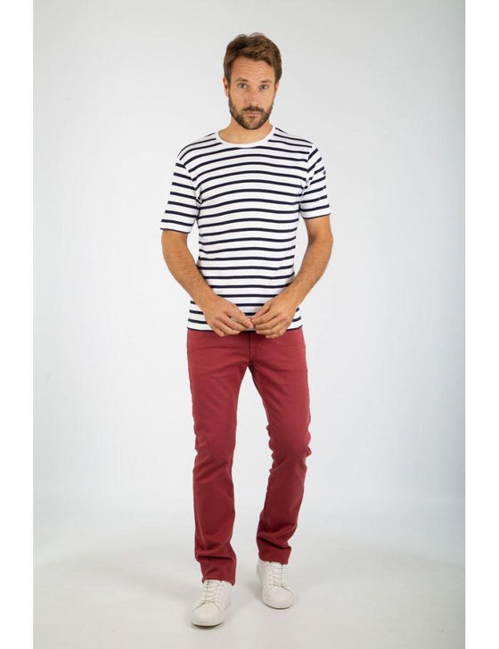 Armor-Lux - Morgat - Marinière manches courtes de coton - LE CAPITAINE D'A BORD