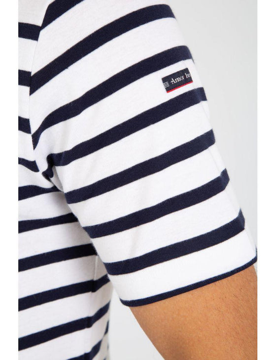 Armor-Lux - Morgat - Marinière manches courtes de coton - LE CAPITAINE D'A BORD