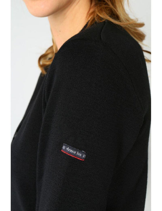 Armor-Lux - Ressac - Cardigan col rond de laine - LE CAPITAINE D'A BORD