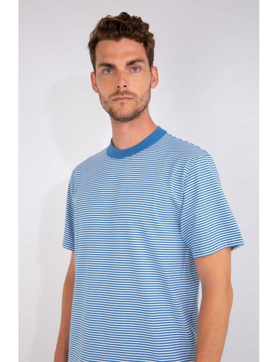 Armor-Lux - T-shirt rayé manches courtes Heritage - LE CAPITAINE D'A BORD