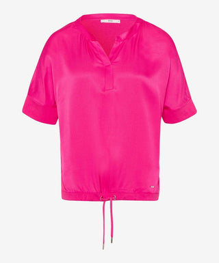 BRAX - Cila - Blouse manches courtes de coton/modal - LE CAPITAINE D'A BORD