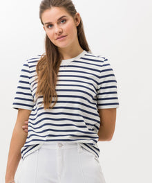  BRAX - Cira - T-shirt rayé de coton - LE CAPITAINE D'A BORD