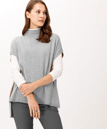  BRAX - Thea - Débardeur col montant de laine et coton - LE CAPITAINE D'A BORD