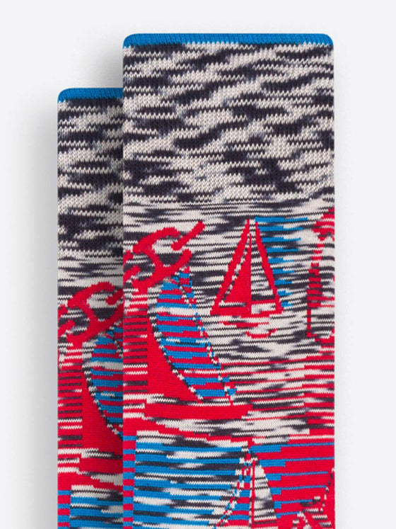 Bugatchi - Bas de coton mercerisé voiliers - LE CAPITAINE D'A BORD