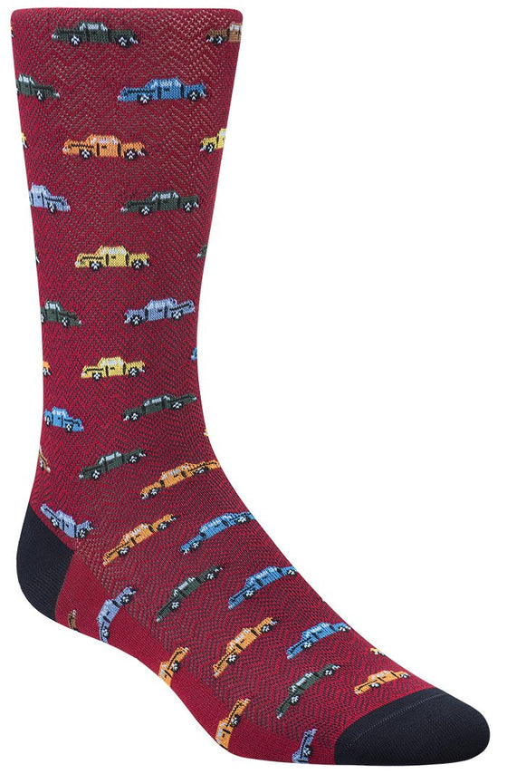 Bugatchi - Bas de coton mercerisé voitures - LE CAPITAINE D'A BORD