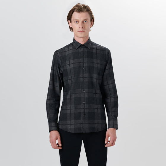 Bugatchi - Chemise manches longues à carreaux coton/viscose - LE CAPITAINE D'A BORD