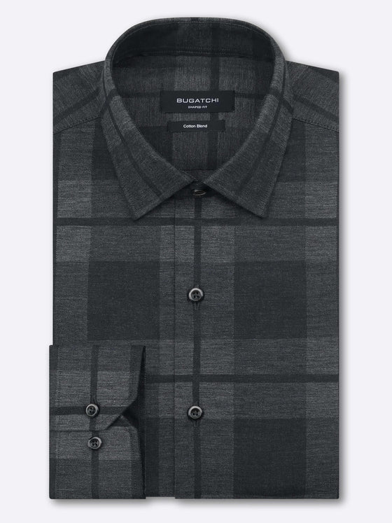 Bugatchi - Chemise manches longues à carreaux coton/viscose - LE CAPITAINE D'A BORD