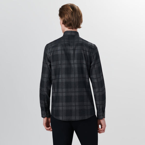 Bugatchi - Chemise manches longues à carreaux coton/viscose - LE CAPITAINE D'A BORD