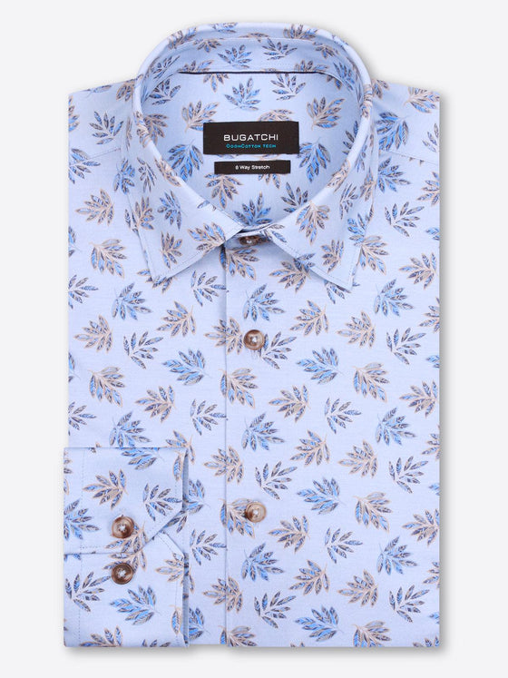 Bugatchi - Chemise manches longues à feuillage OoohCotton® - LE CAPITAINE D'A BORD