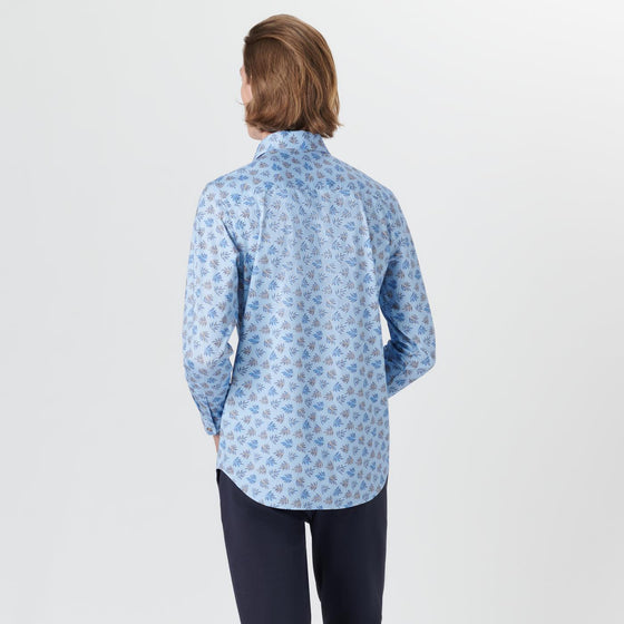 Bugatchi - Chemise manches longues à feuillage OoohCotton® - LE CAPITAINE D'A BORD