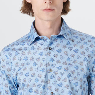 Bugatchi - Chemise manches longues à feuillage OoohCotton® - LE CAPITAINE D'A BORD
