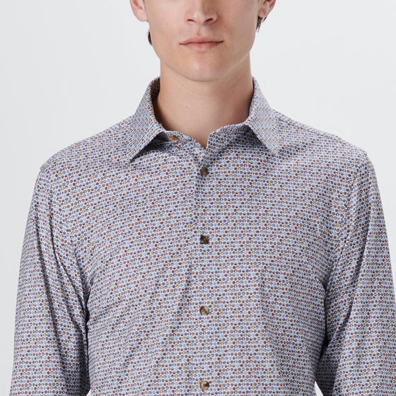 Bugatchi - Chemise manches longues à pois OoohCotton® - LE CAPITAINE D'A BORD