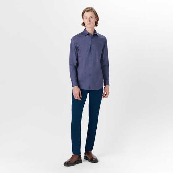 Bugatchi - Chemise manches longues avec carrés OoohCotton® - LE CAPITAINE D'A BORD