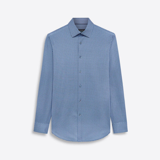 Bugatchi - Chemise manches longues avec cercles OoohCotton® - LE CAPITAINE D'A BORD