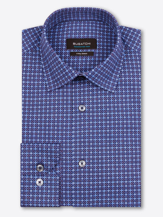 Bugatchi - Chemise manches longues avec étoiles OoohCotton® - LE CAPITAINE D'A BORD