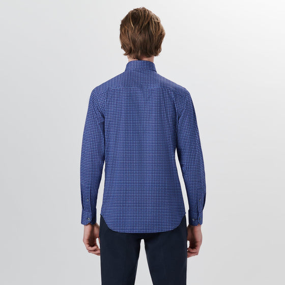 Bugatchi - Chemise manches longues avec étoiles OoohCotton® - LE CAPITAINE D'A BORD