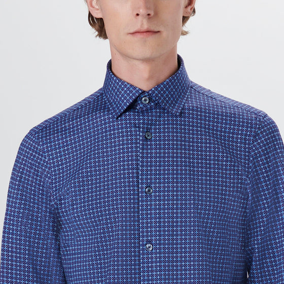 Bugatchi - Chemise manches longues avec étoiles OoohCotton® - LE CAPITAINE D'A BORD