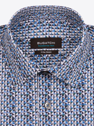 Bugatchi - Chemise manches longues avec triangles OoohCotton® - LE CAPITAINE D'A BORD