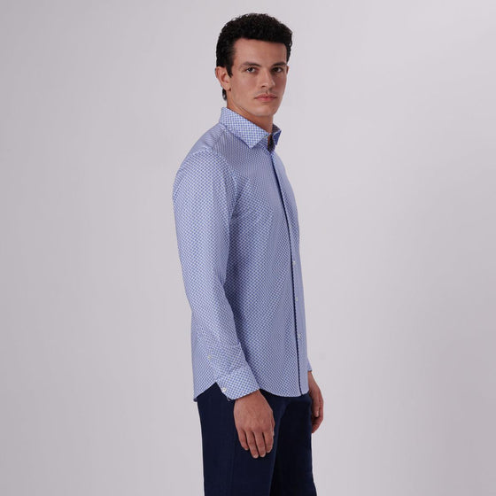 Bugatchi - James - Chemise manches longues parasols OoohCotton® - LE CAPITAINE D'A BORD