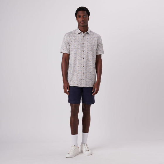 Bugatchi - Milo - Chemise manches courtes motifs OOOHCOTTON© - LE CAPITAINE D'A BORD