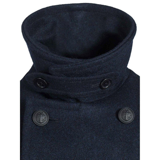 Oslo - Caban pour homme de laine hydrofuge - Marine - LE CAPITAINE D'A BORD - 6