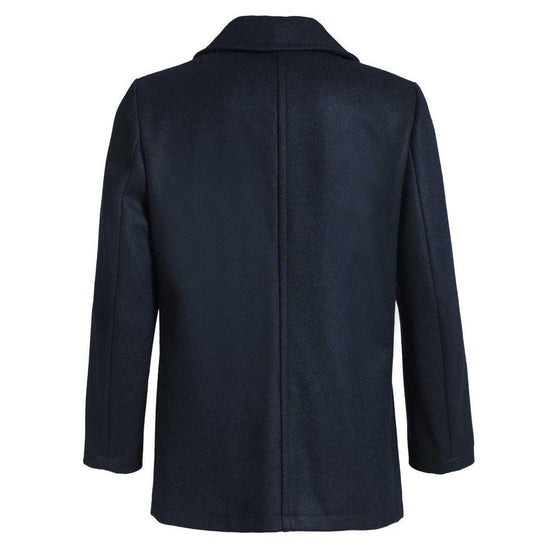 Oslo - Caban pour homme de laine hydrofuge - Marine - LE CAPITAINE D'A BORD - 4