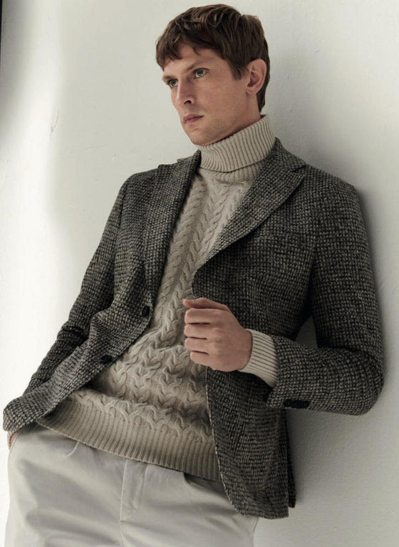 Digel - Edward - Veston Modern Fit de jersey - LE CAPITAINE D'A BORD