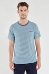 Armor-Lux - T-shirt rayé Heritage coton et lin - LE CAPITAINE D'A BORD