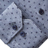 Emanuel Berg - Byron - Chemise manches longues Albini 4Flex à pois - Modern Fit - Gris - LE CAPITAINE D'A BORD
